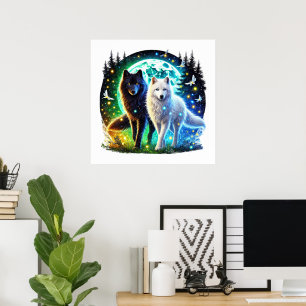 Poster animal amante lobo legal