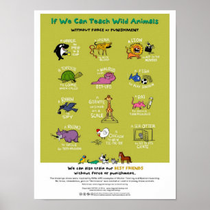 Poster animal Força-Livre do treinamento (18"