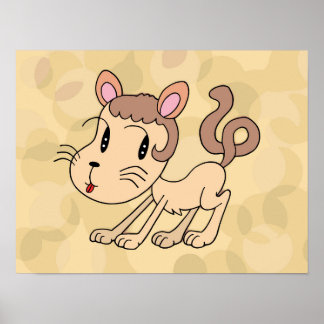 Poster Animal ligeiramente misterioso e elegante.