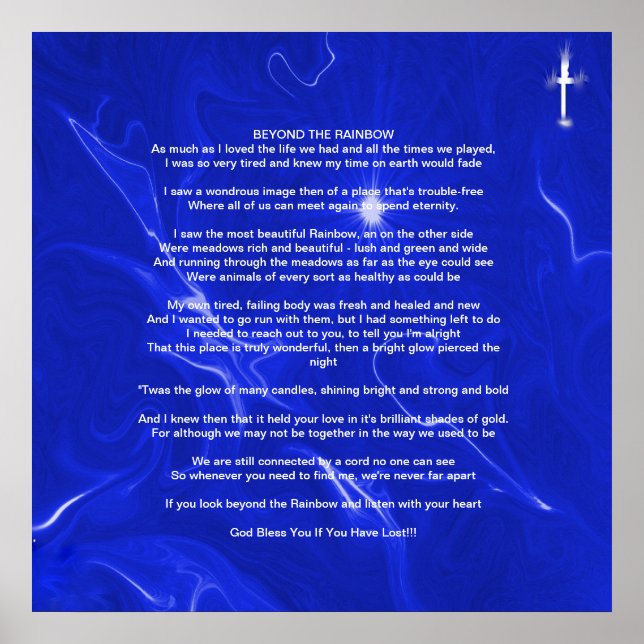 PÔSTER ANIMAL PRAYER AFTER LOSS (Frente)