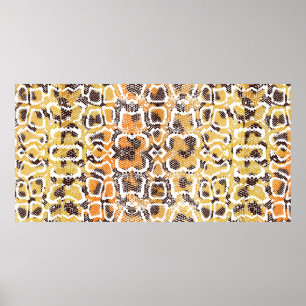 Poster Animal print, leopard texture background, snake pa