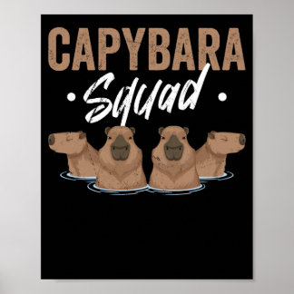 Poster Animal Squad Rodent Capybara