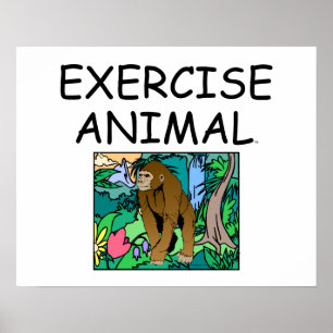 Poster Animal SUPERIOR do exercício