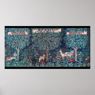 Poster Animals in The Forest, William Morris