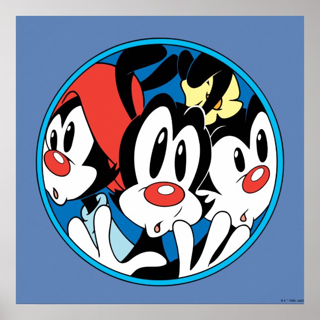 Poster Animaniacs | Warner Siblings Circle Graphic (Frente)