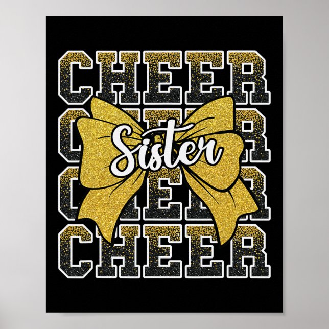 Poster Animar Irmã Arco Esporte Cheerleader Cheerleading  (Frente)