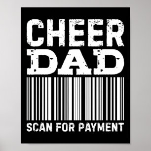 Poster Animar Pai Scan Para Pagamento Cheerleading _1
