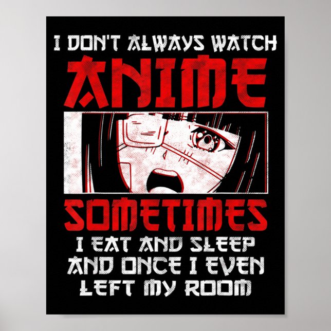 Poster Anime Art Lover Para Meninas Mulheres Rapazes Anim (Frente)