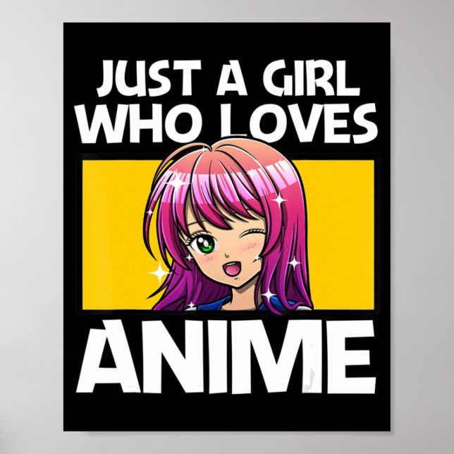 Poster Anime Art Para Mulheres Adolescentes Animes Merch  (Frente)