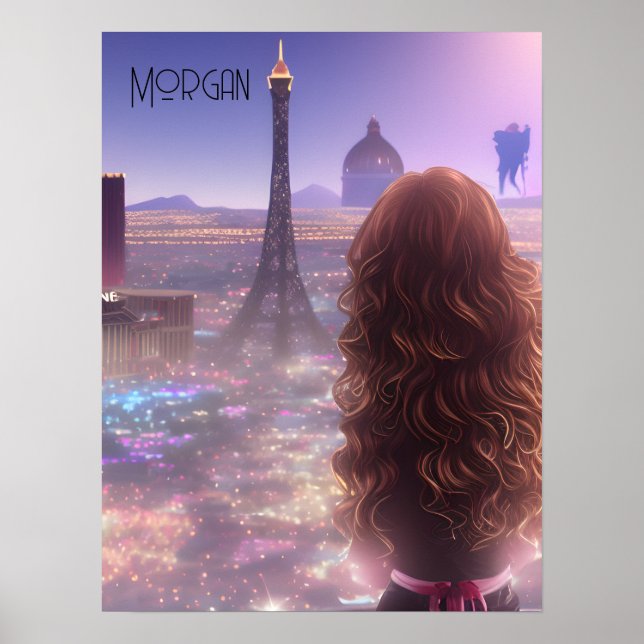 Poster Anime City Day Dreaming Overlook Skyline (Frente)