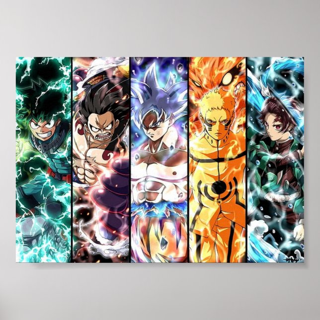 Poster Anime Crossover (Frente)