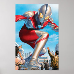 Poster Anime do Homem-Herói Ultra-Gigante