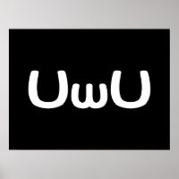 Anime Feliz Da UwU Face Emoticon