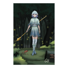 Pôster Anime Forrest Girl,