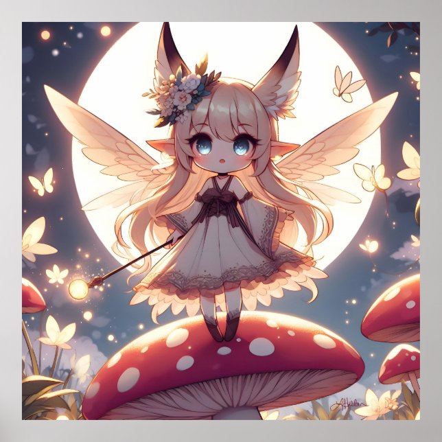 Poster Anime Girl Pixie Hippie Moon Fairy (Frente)