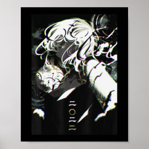 Poster Anime Girl Waifu - Estética japonesa Otaku