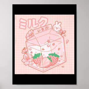 Poster Anime Kawaii Bonito, Japonês, Aestético, Forja Ros