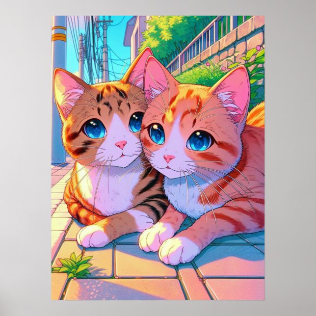 Poster Anime Kittens (Frente)
