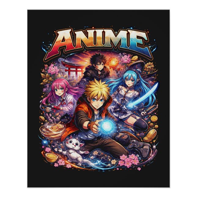 Pôster Anime Legends (Frente)