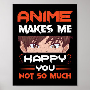 Poster Anime Me Faz Feliz Não Tanto