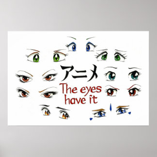 Pôster Anime: Os Olhos Têm
