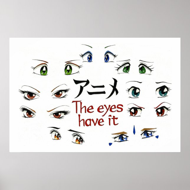 Pôster Anime: Os Olhos Têm (Frente)
