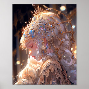 Poster Anime Princess Girl Fantasy Art