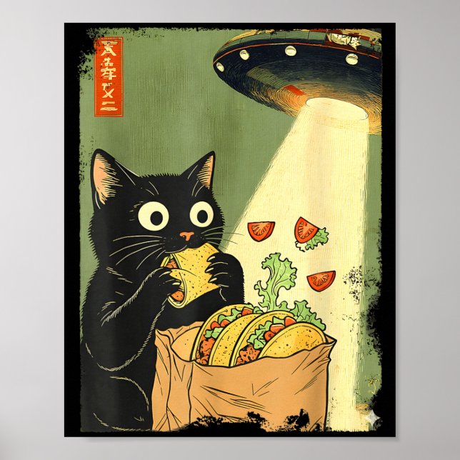 Poster Anime UFO Cat Tacos Japanese Magic (Frente)