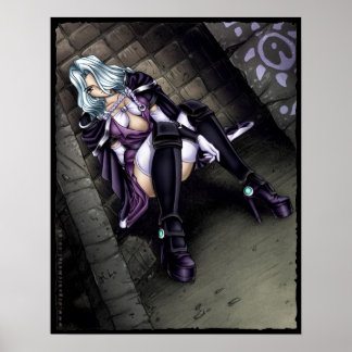 Poster Anime Warrior Girl