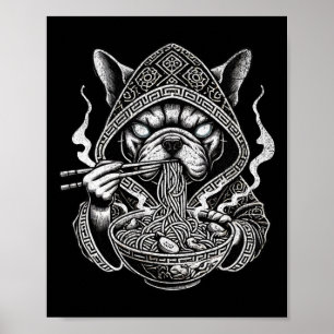 Poster Animes Kids Ramen Noodles Cachorros Ramen Japonese