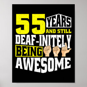 Poster Aniversário 55 Anos De Ser Incrível
