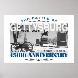 Poster Aniversário da batalha 150 de Gettysburg