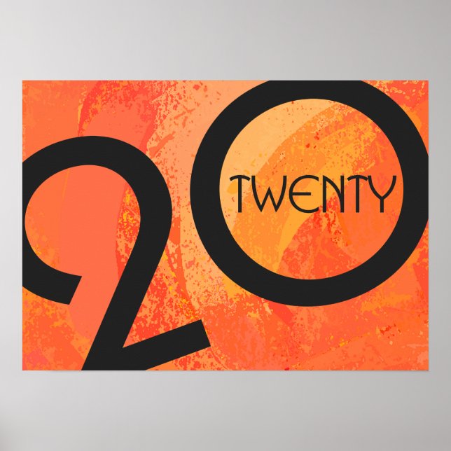 Pôster Aniversário da Década de Laranja (Frente)