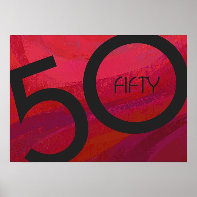 Poster Aniversário da Década Vermelha 50 (Frente)