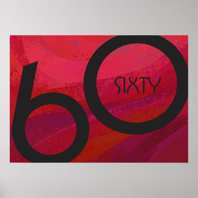 Pôster Aniversário da Década Vermelha 60 (Frente)