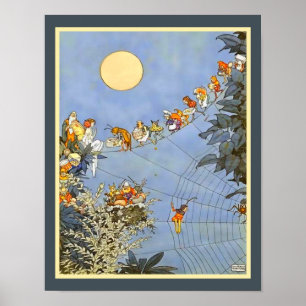 Poster Aniversário da Fada por William Heath Robinson