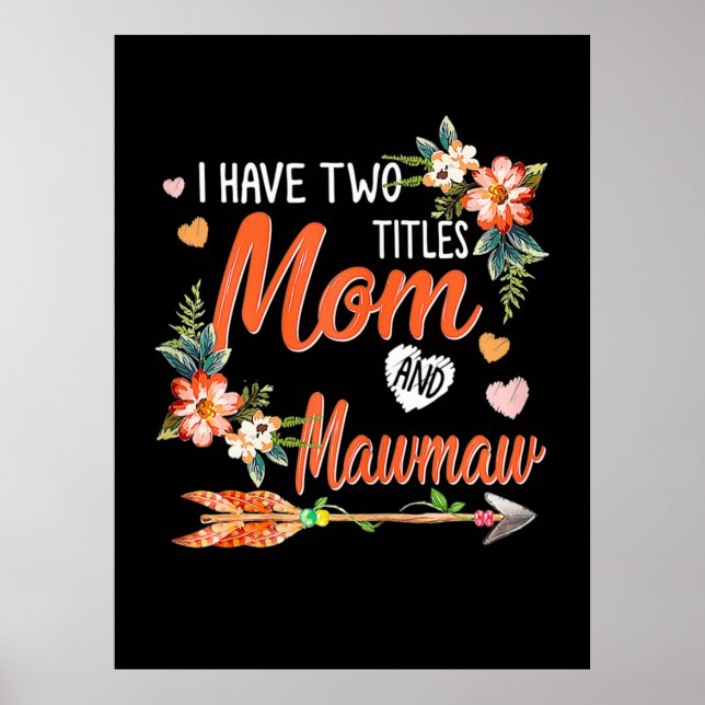 Poster Aniversário da Mãe e da Vovó (Frente)