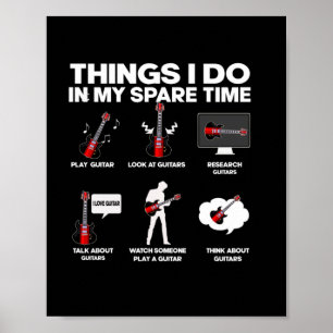 Poster Aniversário da Música Guitarrista Viciada por Guit