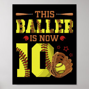 Poster Aniversário de 10 anos de idade Softll Esta Ller A