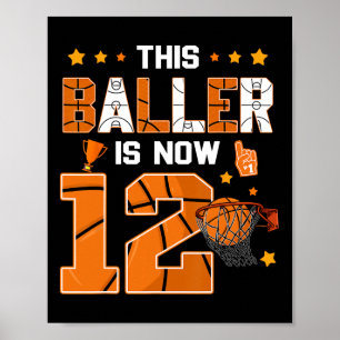 Poster Aniversário de 12 Anos Este Ller Agora Tem Doze An