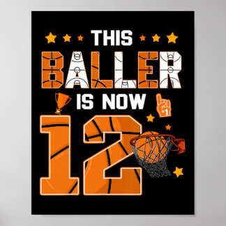 Poster Aniversário de 12 Anos Este Ller Agora Tem Doze An