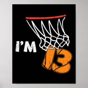 Poster Aniversário de 13 anos Sketll Estou com 13 anos An