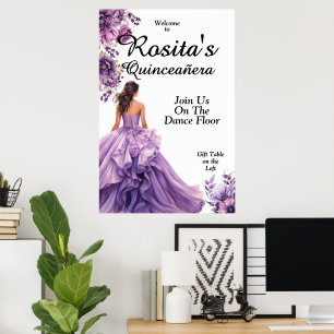 Poster Aniversário de 15 anos Quinceanera