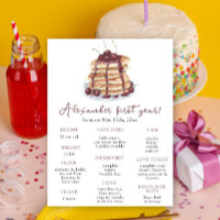 Aniversário de 1 ano com Panquecas Aniversário