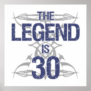 Pôster Aniversário de 30 anos da legenda