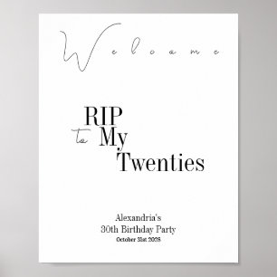 Poster ANIVERSÁRIO DE 30 ANOS mínimo de boas-vindas do pa