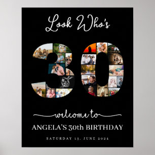 Poster aniversário de 30 anos olha quem tem 30 anos de id