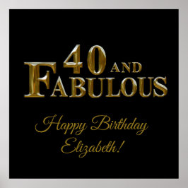 Poster aniversário de 40 anos