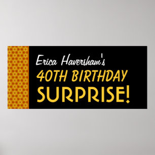 Poster Aniversário de 40 anos da surpresa ou algumas
