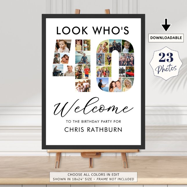 Poster aniversário de 40 anos número 40 23 Fotos: Veja qu (Criador carregado)